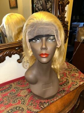 Blonde Lace Front Wig - Natural Blonde Women's Hair